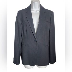 Banana Republic blazer size 8 navy blue polka dot jacket blazer  BEAUTIFUL 💙💙‎